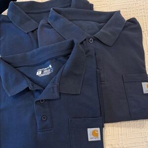 Carhartt Dark Blue Polo Shirts